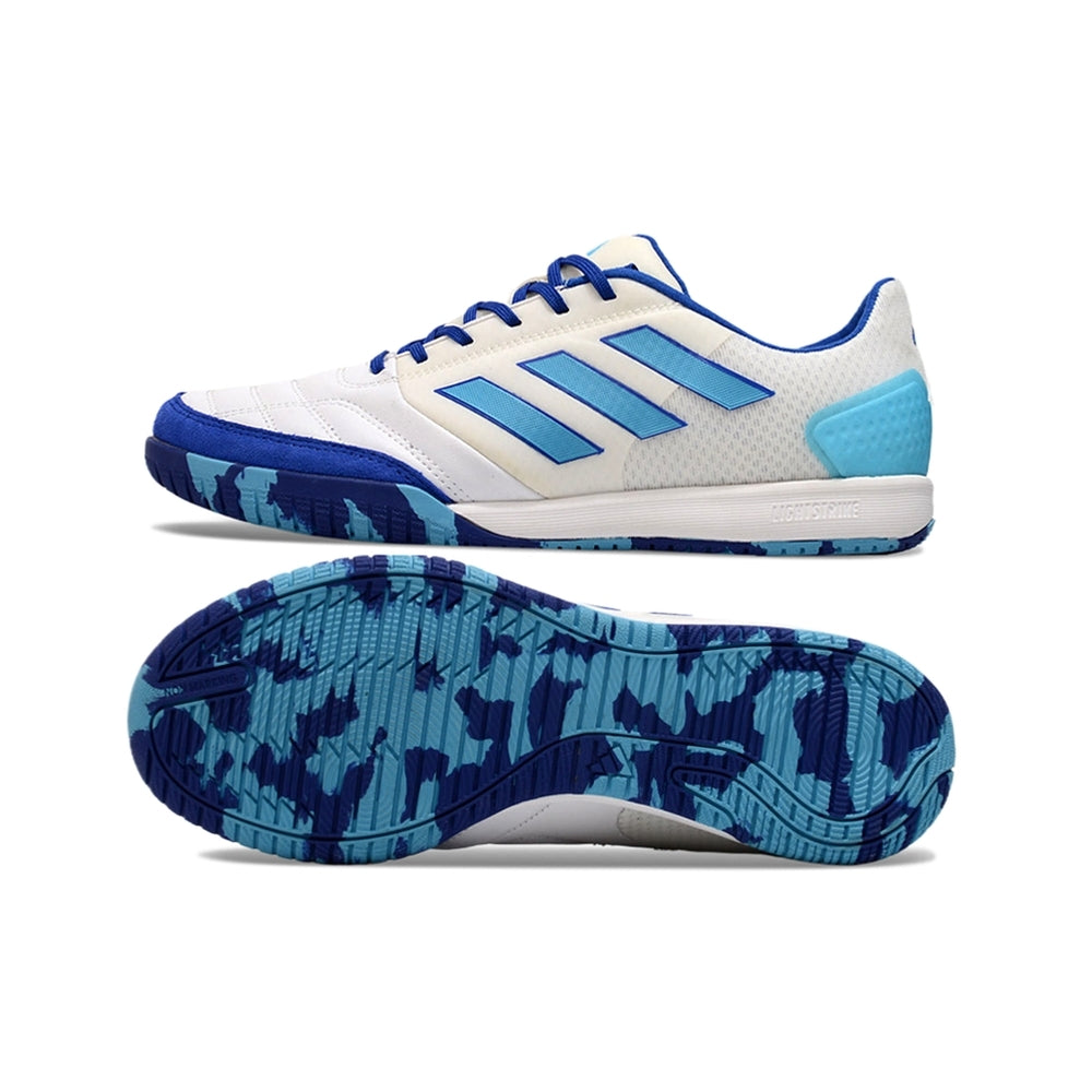 Adidas Top Sala Futsal - White X Dark Blue Styled Adidas Top Sala Futsal - White X Dark Blue Styled